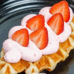 Strawberry Croffle